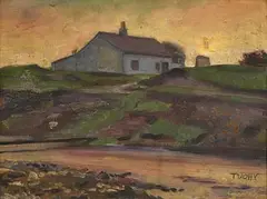Patrick Touhy, Early Spring Evening, oil on canvas board