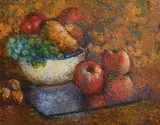 Katherine MacCausland, Still Life - Fruit on a Tabletop, oil on board