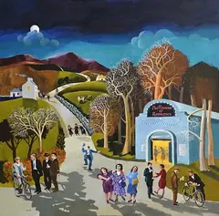 Desmond Kinney, The Ballroom of Romance, oil on canvas