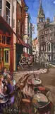 South William Street, Dublin by Gerard Byrne, oil on canvas, sold Jan 2022
