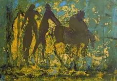 Edward Delaney, Untitled, mixed media on card