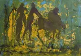 Edward Delaney, Untitled, mixed media on card