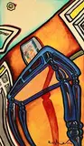 Mark (Rasher) Kavanagh, Blue Table View, 1997, oil on canvas