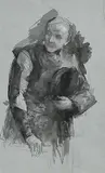 The Professor by John Butler Yeats, watercolour (second image verso), sold Jan 2022