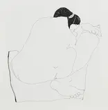 Colin Middleton, K. Llanca 41, Barcelona, pen and ink on paper