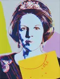 Andy Warhol American, Queen Beatrix from the Reigning Queen Series, exhibition lithograph - from an edition of 1000