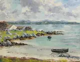 Near Roundstone, Connemara by Fergus O'Ryan, oil on board, sold Jan 2022