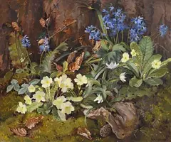 Geraldine M. O'Brien, Spring Flowers, oil on canvas