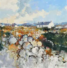 Dennis Orme Shaw, Near Roundstone, oil on board