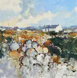 Dennis Orme Shaw, Near Roundstone, oil on board