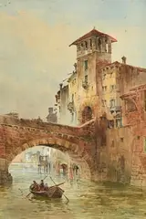 William Bingham McGuiness, Venice, watercolour on paper