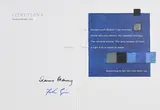 Seamus Heaney, Vitruviana ( watercolour by Felim Egan), single leaf card stock - numbered 41 from an edition of 100 published by Heiroglyph Editions