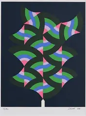 Untitled by Patrick Scott, 2006, limited edition screenprint - numbered 13 from an edition of 50, sold Jan 2022