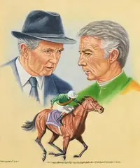Peter Deighan, Racing Legends, 1992, oil on canvas