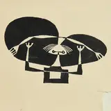 Colin Middleton, Hold the Fork, ink on paper