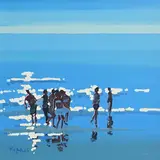 Summer Light by John Morris, oil on board, sold Jan 2022