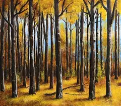 Simone Puorger, A Place to Rest, 2021, acrylic on canvas