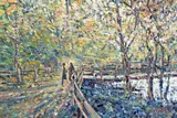 Path in Glenshelane by Arthur K. Maderson, oil on board, sold Nov 2021