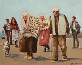Cecil Maguire, After Mass Inis Meain