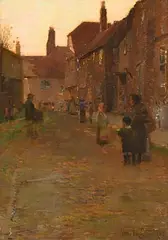 Walter Osborne, The Hurdy-Gurdy Player, c.1887, oil on panel
