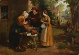 William Bromley, The Oyster Sellers, oil on canvas