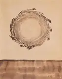 Patrick Scott, Fire Ball, mixed media on paper