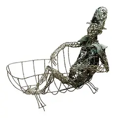 Bloom in the Bath by John Behan, 1989, unique bronze and steel, offered Nov 2021
