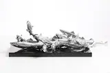 Colm J. Brennan, Salmon Leap, unique bronze on granite base