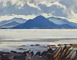 Ann Primrose Jury, A Wild Day in Achill, oil on board