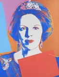 Andy Warhol American, Queen Beatrix from the Reigning Queen Series, exhibition lithograph - from an edition of 1000