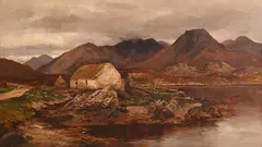 Alexander Williams, Fisherman's Cottage, Connemara, oil on canvas