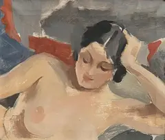 Female Nude by Frances J. Kelly, oil on canvas, offered Nov 2021