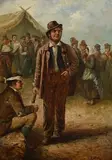 Charles Henry Cook, After the Fair, oil on canvas