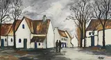 Markey Robinson, An Irish Village, oil on board