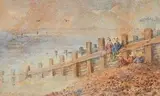 Rose Maynard Barton, Pebble Beach, watercolour