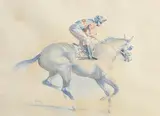Peter Curling, Heading Out, watercolour on paper