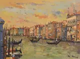 Liam Treacy, Late Evening, Venice, oil on canvas