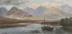 Fishing in Connemara by Alexander Williams, oil on board, offered Nov 2021