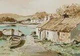 John O, The Rocks Cottage, Cushendun by Maurice Canning Wilks, watercolour on paper, sold Nov 2021