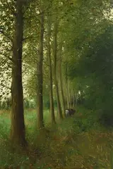 Thomas Ryan, Trees at Home, 1985, oil on canvas