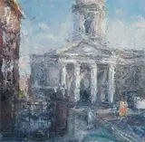 Aidan Bradley, St. Georges, Hardwick Place, Dublin, oil on board