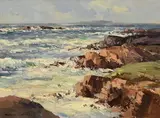 Breezy Day, North West Coast of Donegal by Maurice Canning Wilks, oil on canvas, sold Oct 2021