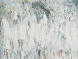 Riverrun, Procession with Lilies (W.1256) by Louis le Brocquy, 1992, watercolour on paper, sold Oct 2021