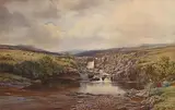 Henry Albert Hartland, Trout Stream, Co. Mayo, 1877, watercolour on paper