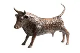 Canal Bull by John Behan, 2019, unique bronze, sold Oct 2021