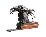 Siobhan Bulfin, Beechers, bronze on wooden base - from an edition of 9