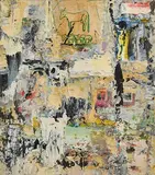 John Kingerlee, Carrying, 2016, oil and collage on Indian paper