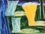 Coastal Landscape, West Cork by William Crozier, 1994, watercolour, sold Oct 2021