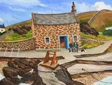 James MacIntyre, Fisherman's Cottage, oil on board