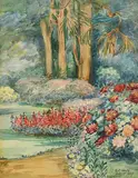 Elizabeth Corbet Yeats, Garden in Summer, 1939, watercolour on paper